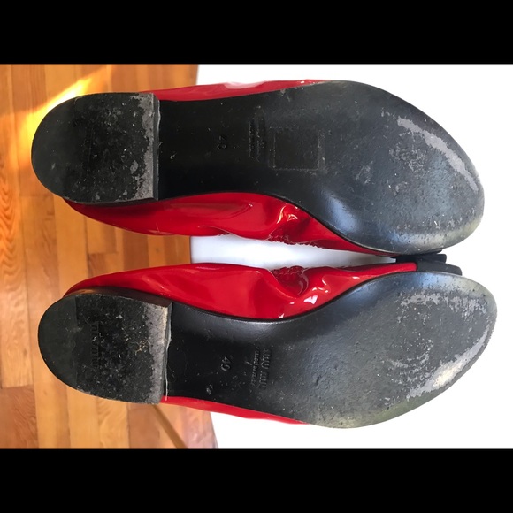 Miu Miu Red Patent Ballet Flats - Picture 3 of 3